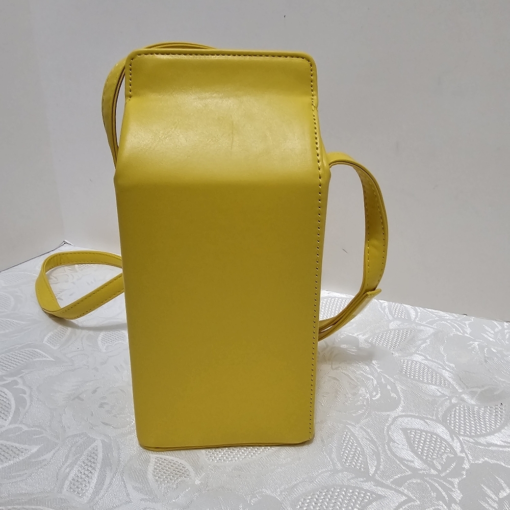 Rare Yellow Banana-Milk Carton Crossbody Bag - Picture 3 of 4